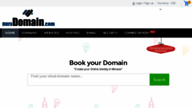 What Meradomain.com website looked like in 2016 (8 years ago)