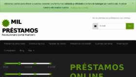 What Milprestamos.com website looked like in 2016 (8 years ago)