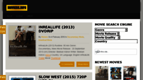 What Moviers.info website looked like in 2016 (8 years ago)