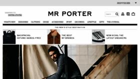 What Mrporter.com website looked like in 2016 (8 years ago)