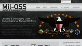 What Mil-oss.org website looked like in 2016 (8 years ago)