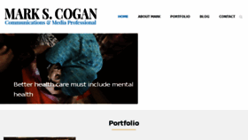 What Markscogan.com website looked like in 2016 (8 years ago)