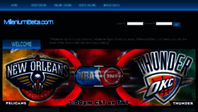 What Milleniumbets.com website looked like in 2016 (8 years ago)