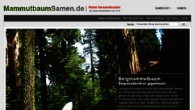 What Mammutbaumsamen.de website looked like in 2016 (8 years ago)
