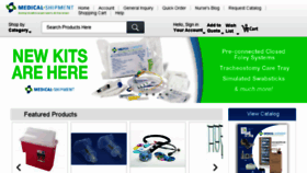What Medicalshipment.com website looked like in 2016 (8 years ago)