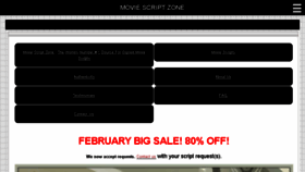 What Moviescriptzone.com website looked like in 2016 (8 years ago)