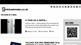 What Michaelwhalen.co.uk website looked like in 2016 (8 years ago)