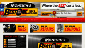 What Monteithtire.com website looked like in 2016 (8 years ago)