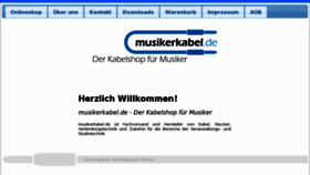 What Musikerkabel.de website looked like in 2016 (8 years ago)