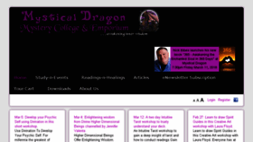 What Mysticaldragon.com.au website looked like in 2016 (8 years ago)