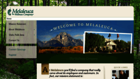 What Melaleuca.jobs website looked like in 2016 (8 years ago)