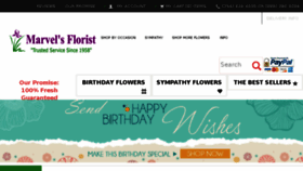 What Marvelsflowers.com website looked like in 2016 (8 years ago)