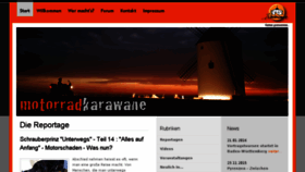What Motorradkarawane.de website looked like in 2016 (8 years ago)