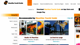 What Mauritius-tourist-guide.mu website looked like in 2016 (8 years ago)
