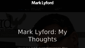 What Marklyford.com website looked like in 2016 (8 years ago)