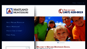 What Maitlandmontessori.org website looked like in 2016 (8 years ago)