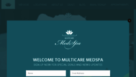 What Multicaremedspa.org website looked like in 2016 (8 years ago)
