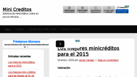 What Minicreditos.org website looked like in 2016 (8 years ago)