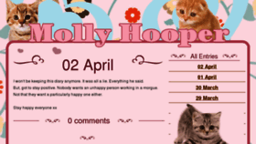 What Mollyhooper.co.uk website looked like in 2016 (8 years ago)