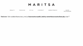 What Maritsa.co website looked like in 2016 (8 years ago)