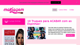 What Makiagem.com.br website looked like in 2016 (8 years ago)