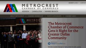What Metrocrestchamber.com website looked like in 2016 (8 years ago)