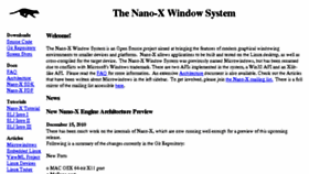 What Microwindows.org website looked like in 2016 (8 years ago)
