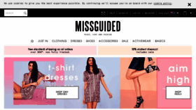 What Missguidedau.com website looked like in 2016 (8 years ago)
