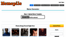 What Memepile.com website looked like in 2016 (8 years ago)