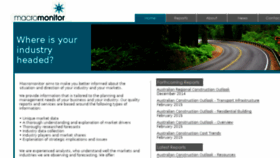What Macromonitor.com.au website looked like in 2016 (8 years ago)