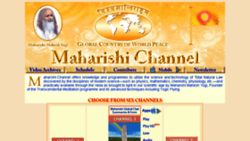 What Maharishichannel.in website looked like in 2016 (8 years ago)