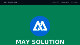 What Maysolution.com website looked like in 2016 (8 years ago)