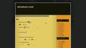 What Mrsolver.com website looked like in 2016 (8 years ago)
