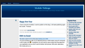 What Mobiletidings.com website looked like in 2016 (8 years ago)