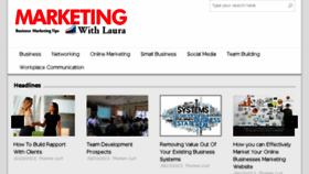 What Marketingwithlaura.com website looked like in 2016 (8 years ago)