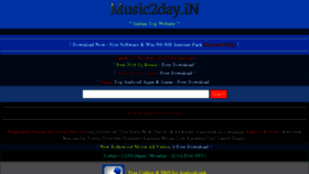What Music2day.in website looked like in 2016 (8 years ago)