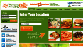 What Myhungrybelly.com website looked like in 2016 (8 years ago)
