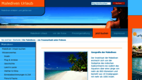 What Malediven-urlaub.biz website looked like in 2016 (8 years ago)