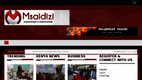 What Msaidizi.com website looked like in 2016 (8 years ago)
