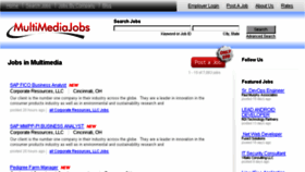 What Multimediajobs.com website looked like in 2016 (8 years ago)