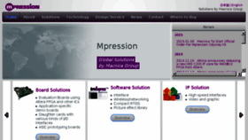 What M-pression.com website looked like in 2016 (8 years ago)