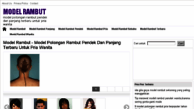 What Modelrambut.net website looked like in 2016 (8 years ago)