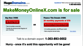 What Makemoneyonlinex.com website looked like in 2016 (8 years ago)
