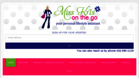 What Misskrisonthego.com website looked like in 2016 (8 years ago)