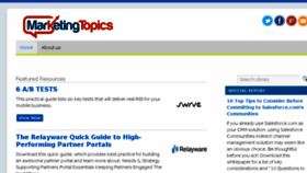 What Marketingtopics.com website looked like in 2016 (8 years ago)