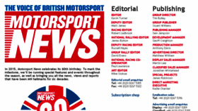 What Motorsport-news.co.uk website looked like in 2016 (8 years ago)