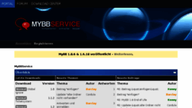 What Mybbservice.de website looked like in 2016 (8 years ago)