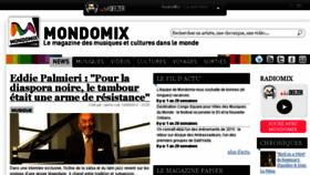 What Mondomix.com website looked like in 2016 (8 years ago)