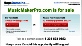 What Musicmakerpro.com website looked like in 2016 (8 years ago)