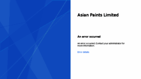 What Mail.asianpaints.com website looked like in 2016 (8 years ago)